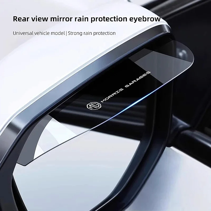 2Pcs Anti-rain MG Side Mirror Rain Guard For MG One ZS EV HS MG4 EV, Waterproof Rearview Mirror Eyebrow Auto Exterior Decoration