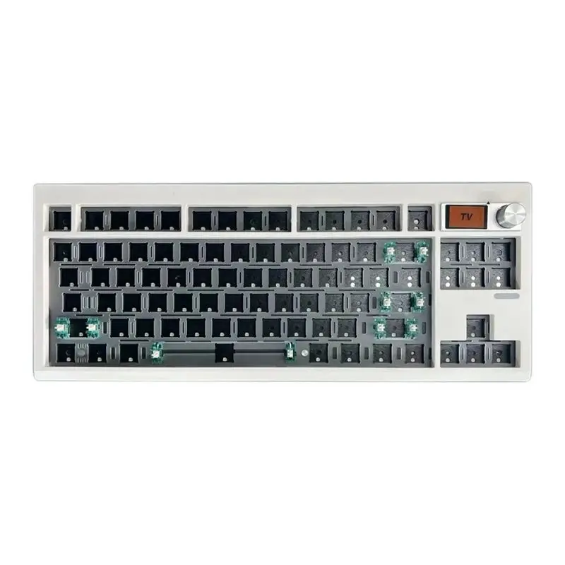 

New!GMK87 Mechanical Keyboard KIT With Display Screen RGB Backlit Gasket Structure Gaming Hot Swap Keyboard