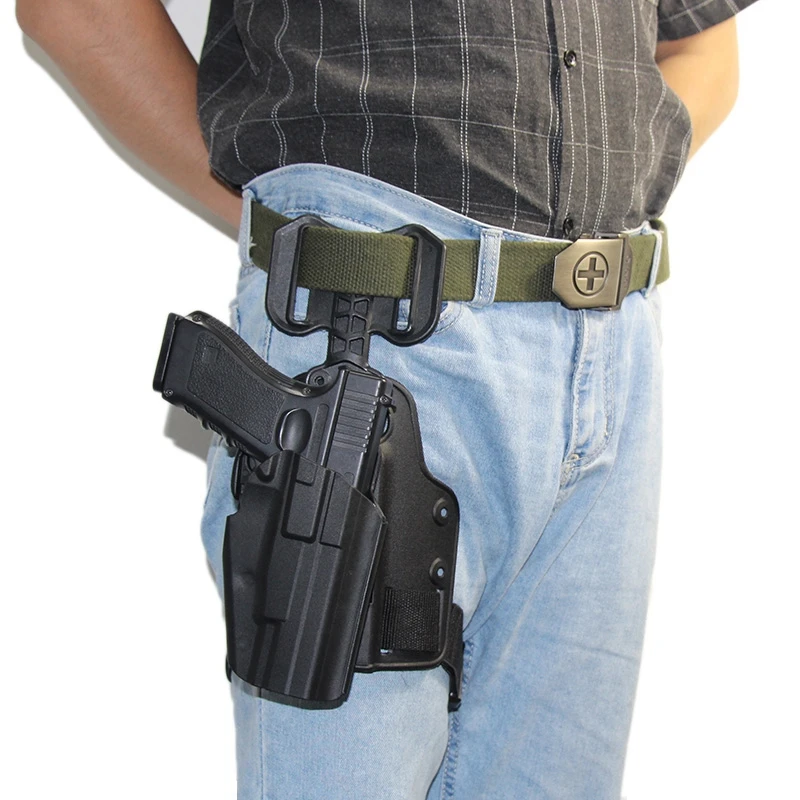 Tactical Drop Leg GL17 CZ75 M9 92Fs Walther Ppq M2 9/40 Taurus Thigh Holster Hunting Accessories view 3