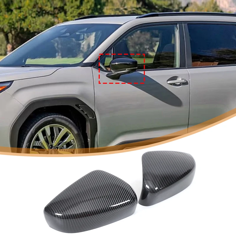 For Subaru Forester 2025+ Car Styling ABS Car Side Door Rearview Mirror Cap Cover Sticker Exterior Car Accessories