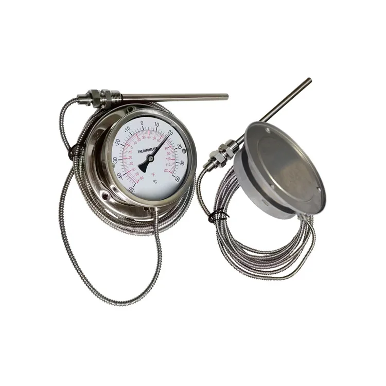 Pressure Thermometer Capillary Thermometer, Stainless Steel; 100mm 150mm
