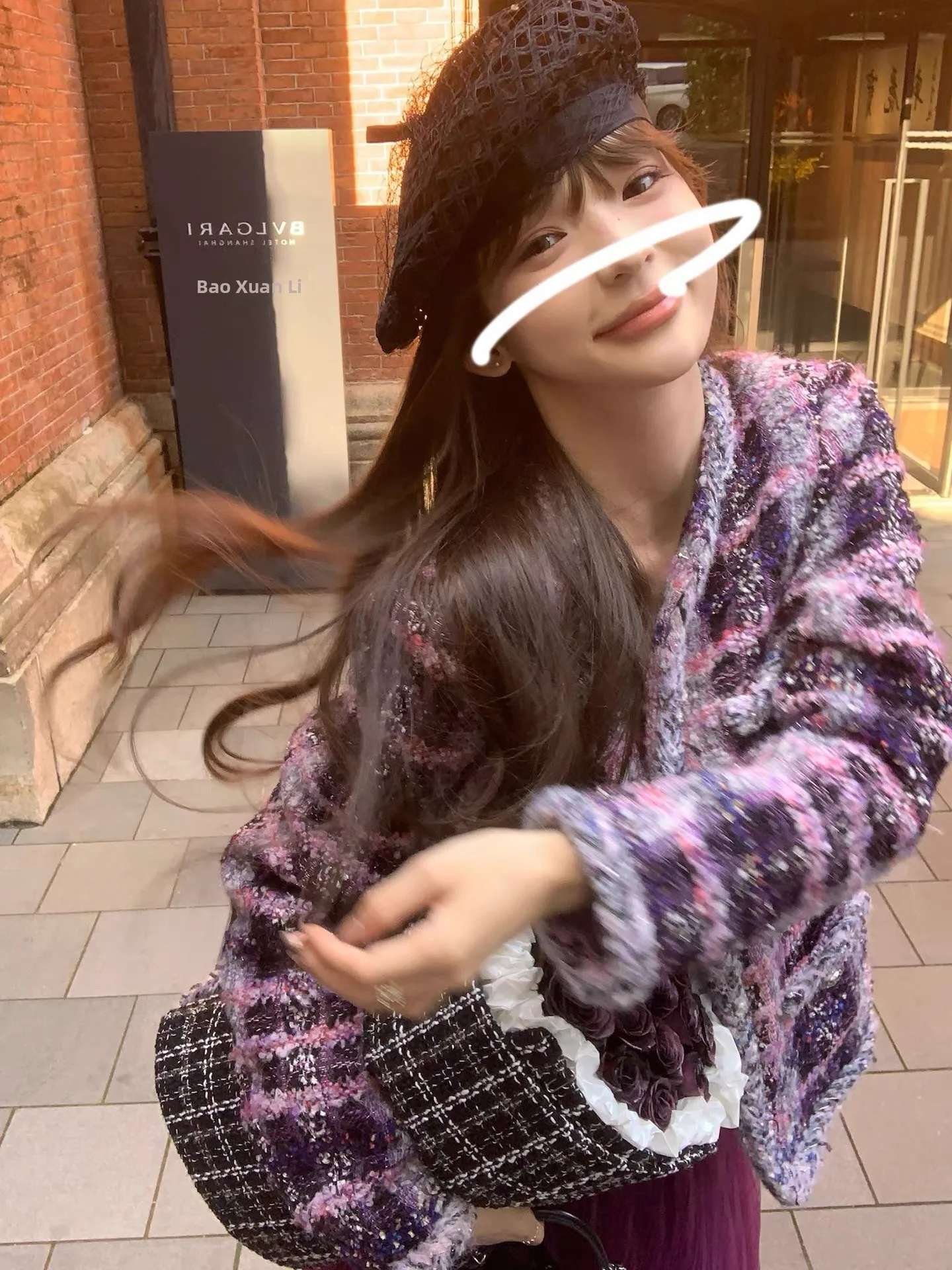 

2025 Autumn Winter New Sle Korean Faion Ele Lady Loose Slimming Casual Mid-Length Woolen Coat Women's Commute Wind