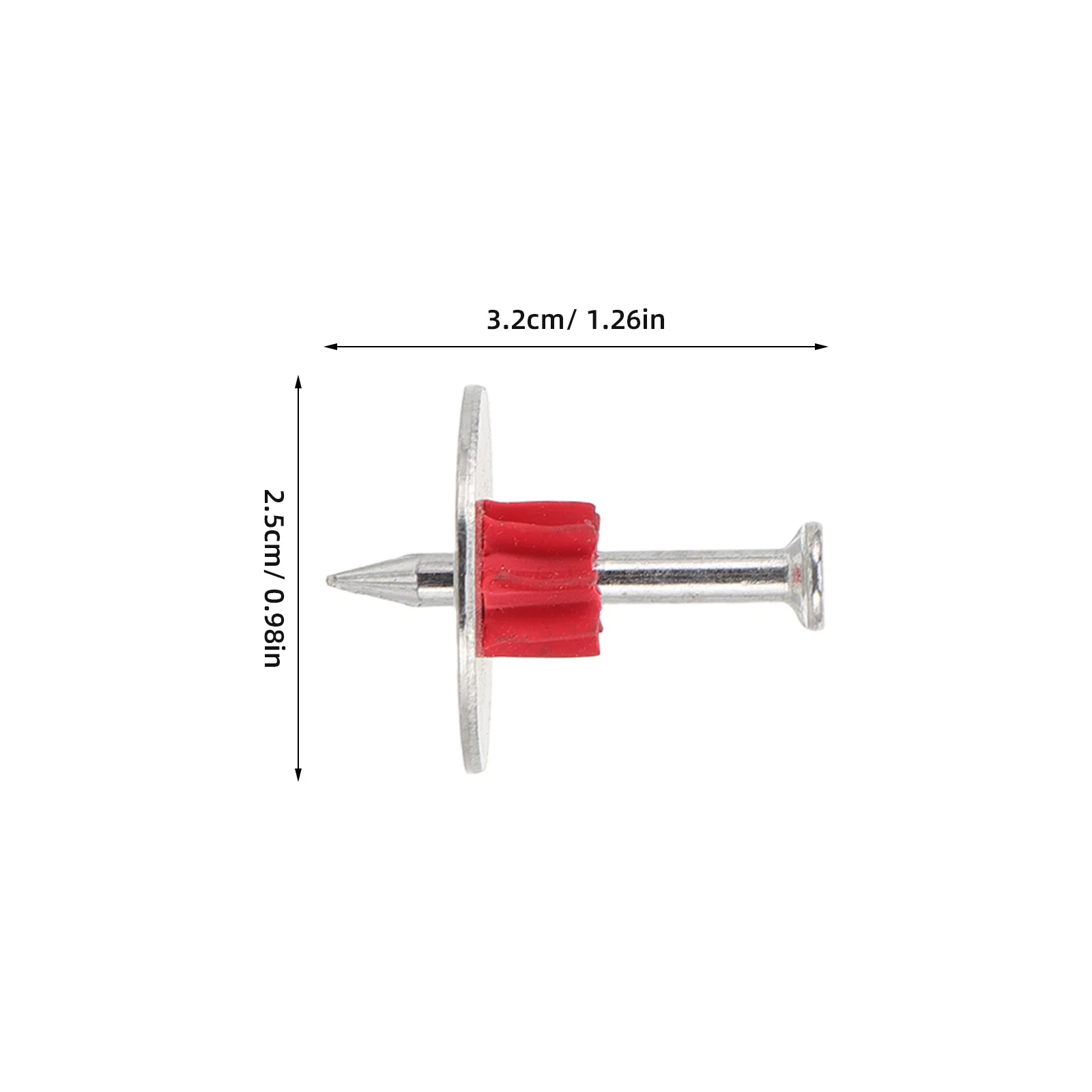 100 قطعة ربط الخرسانة الثقيلة تصلب الحديد البناء المسامير الطوب الجدران الأرضيات الصلبة لوحات الخشب صورة الاسمنت ل #4