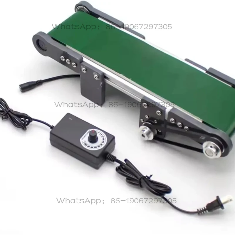 Speed Regulation Mini Conveyor Belt Machine Small Desktop Electric  1.8-7.6cm/s Belt , Friction Experiment Device