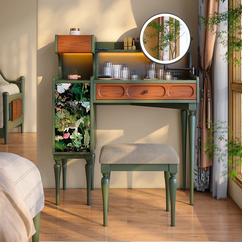 

Solid wood dresser antique dresser bedroom master bedroom feeling ash wood retro storage makeup table others
