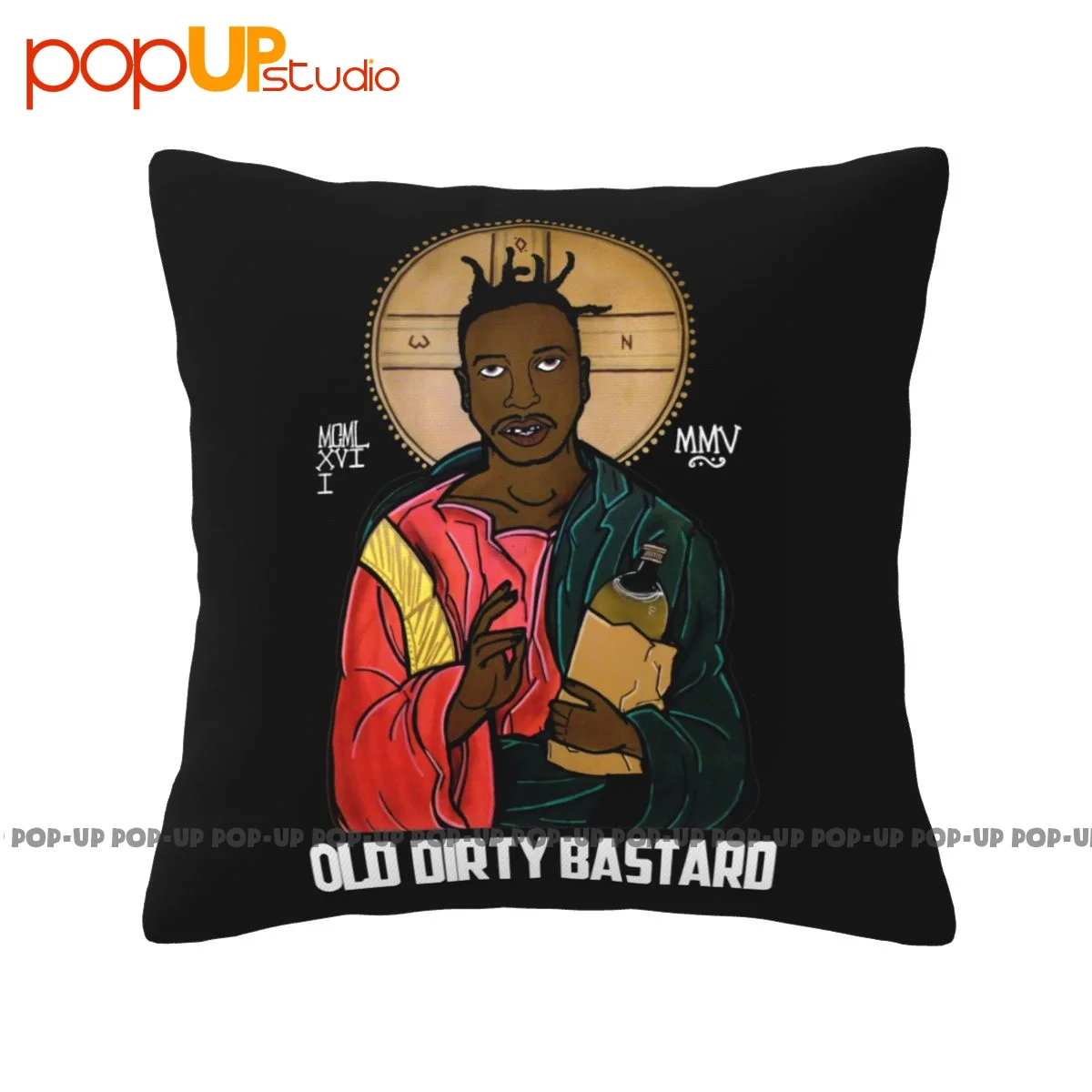 Terse Old School 90S Cypha Underground Old Dirty Bastard Pillowcase Throw Pillow Cover Natural Ultra Soft Home Decorative