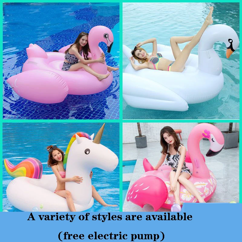 

Swimming Ring, Oversized Flamingo Floating Bed, Adult Unicorn Water Mount, 23 Styles of Inflatable Boat, Thickened Version