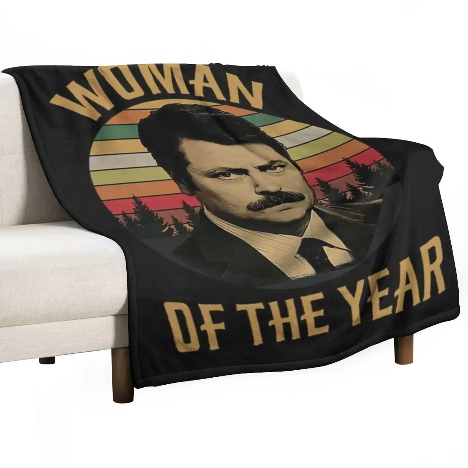 Ron Swanson T-Shirtron swanson SHIRT, parks and rec shirt-the worst john ralphio-parks and rec parks and recreatio Throw Blanket