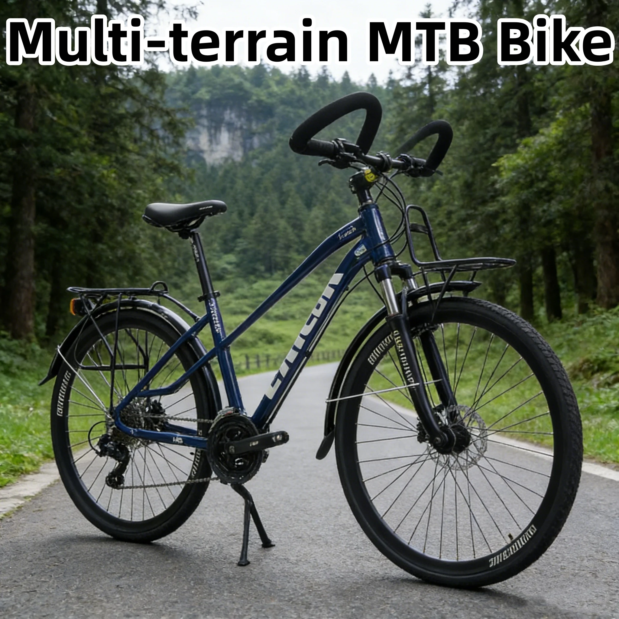 

Велосипед для дальних поездок, горный, кросс-кантри, 700C, с рулем-бабочкой, для различных типов местности, легкий, MTB