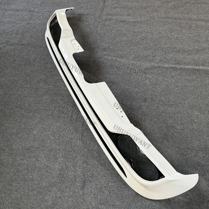 Voor Volvo XC60 ABS ACHTER BUMPER KOFFERBAK LIP SPOILER DIFFUSER Met Uitlaattips 2018-2025 ONGEVERFD/GLANZEND ZWART/WIT/CARBON KLEUR