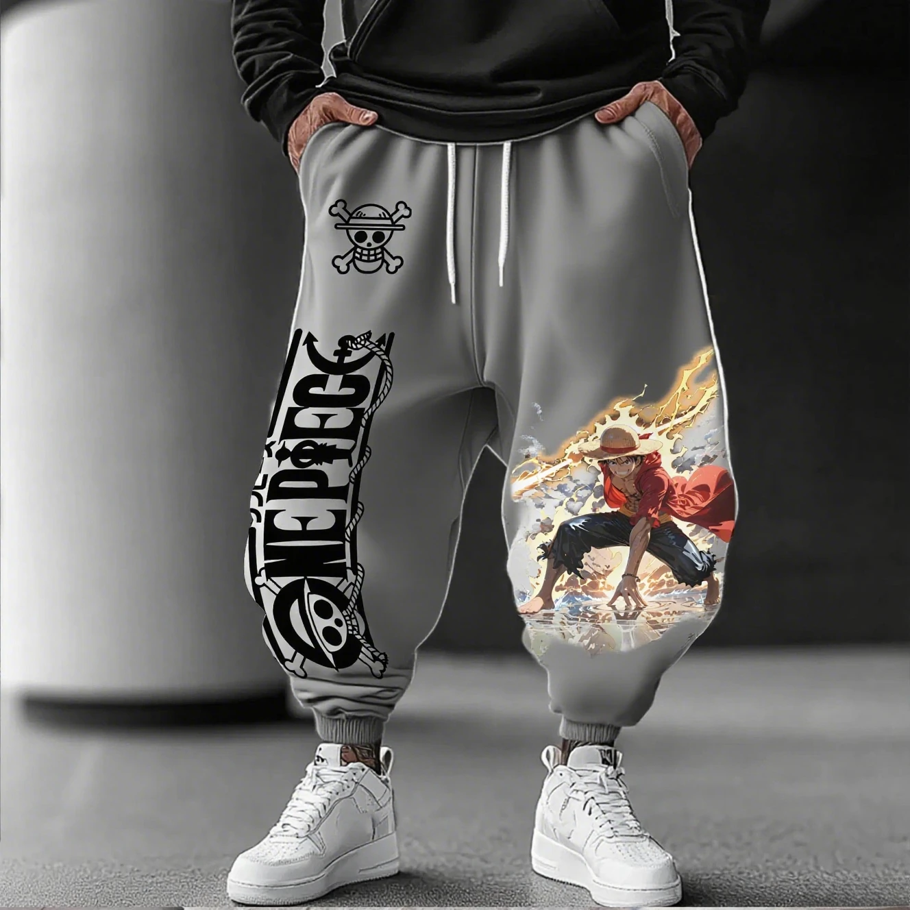 Een Stuk Luffy Anime Gedrukt Joggingbroek Mannen Vrouwen Joggers Broek Losse Casual Streetwear Katoenen Broek Hip Hop Lente Herfst