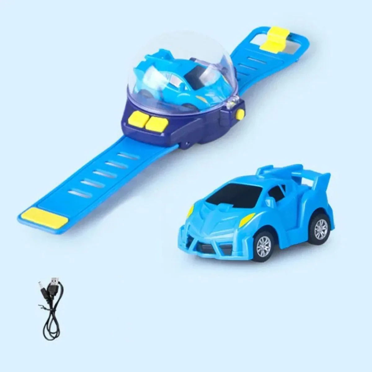 2024 neue Mini Fernbedienung Auto Uhr Spielzeug Cartoon Fernbedienung Uhr Racing Auto USB Lade Fernbedienung Auto