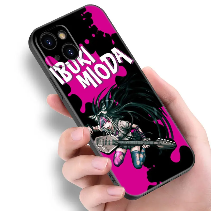 Danganronpa Black Silicone Phone Case For Apple iPhone 12 13 Mini 11 14 15 Pro Max 7 8 Plus X XR XS SE 2020 2022