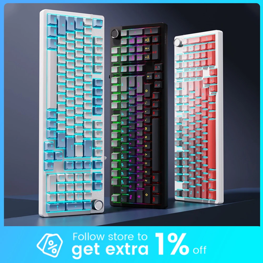 

Проводная клавиатура DAREU EK815PRO с полимерной позиционирующей пластиной для точной настройки, игровая клавиатура с сателлитными переключателями для ПК, аксессуары, подарки