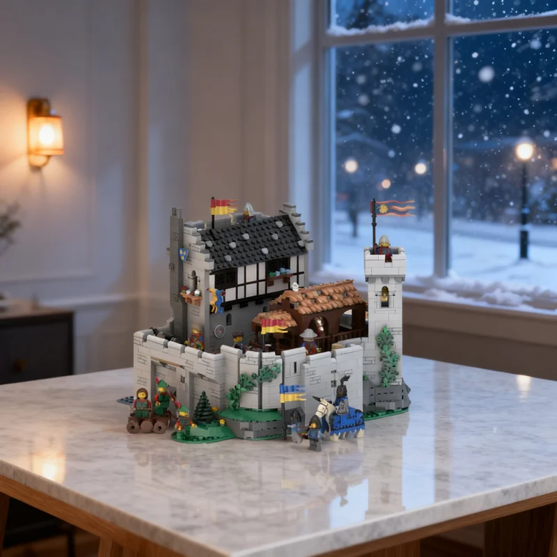 2348pcs MOC Lion Knights' Configurable Castle - Part 2 Model Building Blocks Christmas Gift Architecture Toy Brick Education