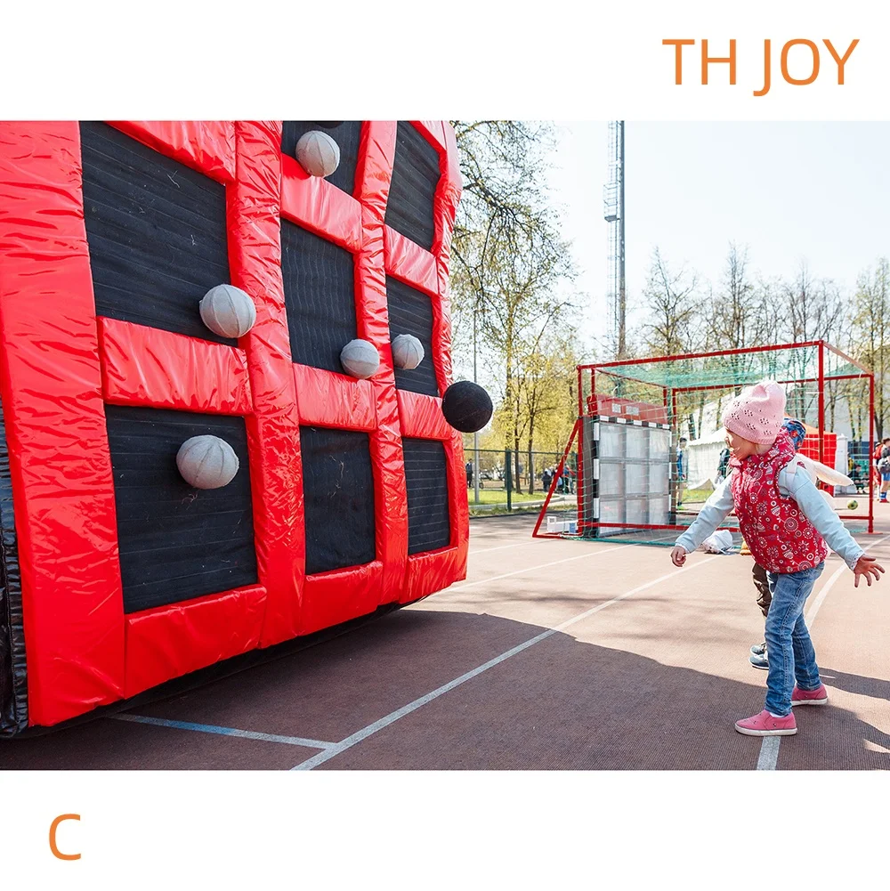 2026 new design inflatable soccer dart games throwing soccer sticky balls sport games for kids adults