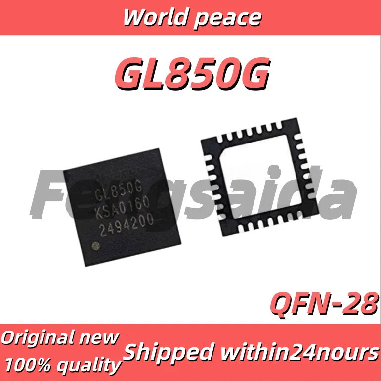 5PCS/100% Brand new original GL850G, packaged in QFN28, brand new original genuine GL850G USB interface chip 2.0 controller