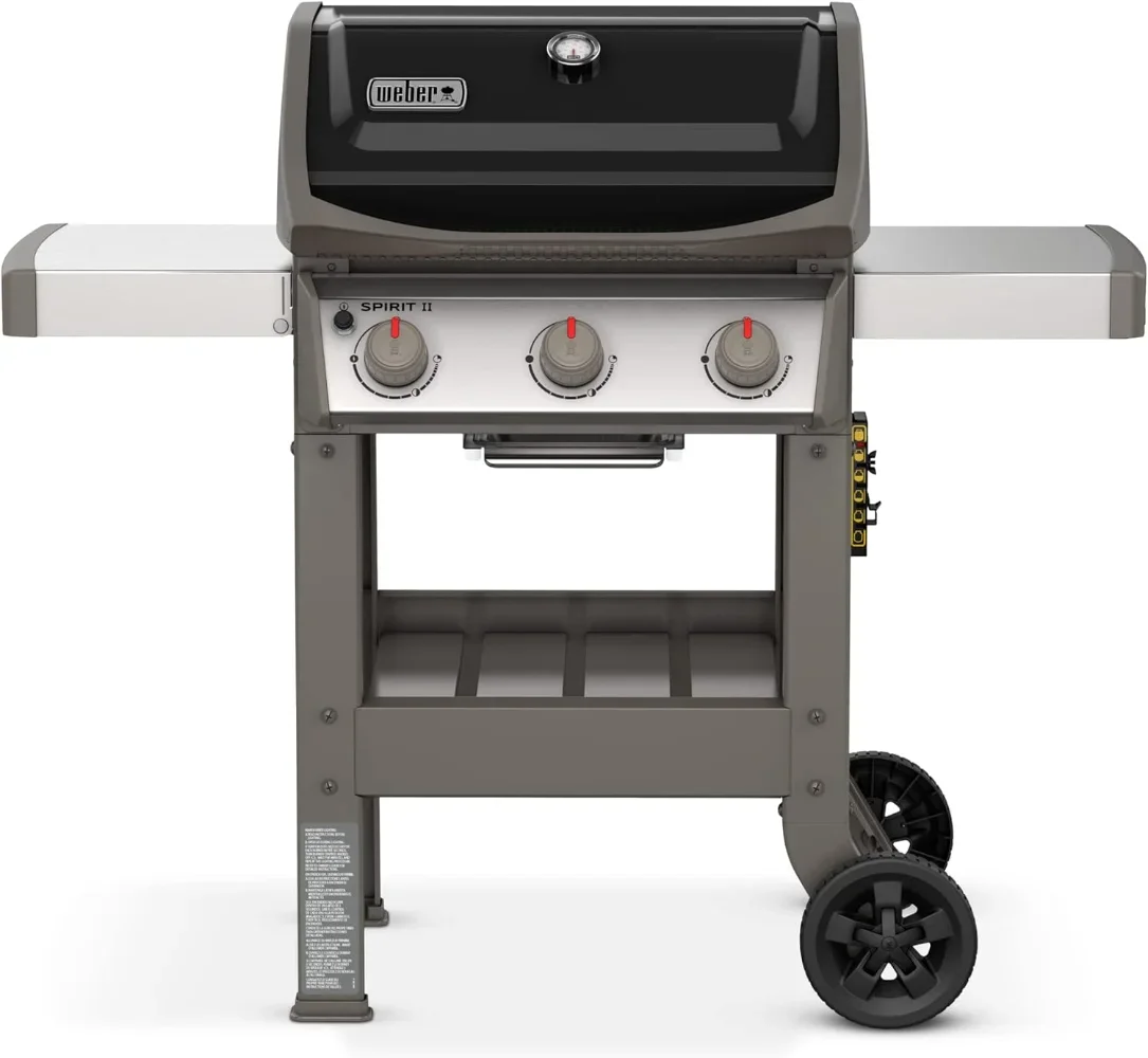 

Free shipping Weber Spirit II E-310 3-Burner Liquid Propane Grill, Black pizza oven outdoor bbq grill camping grill