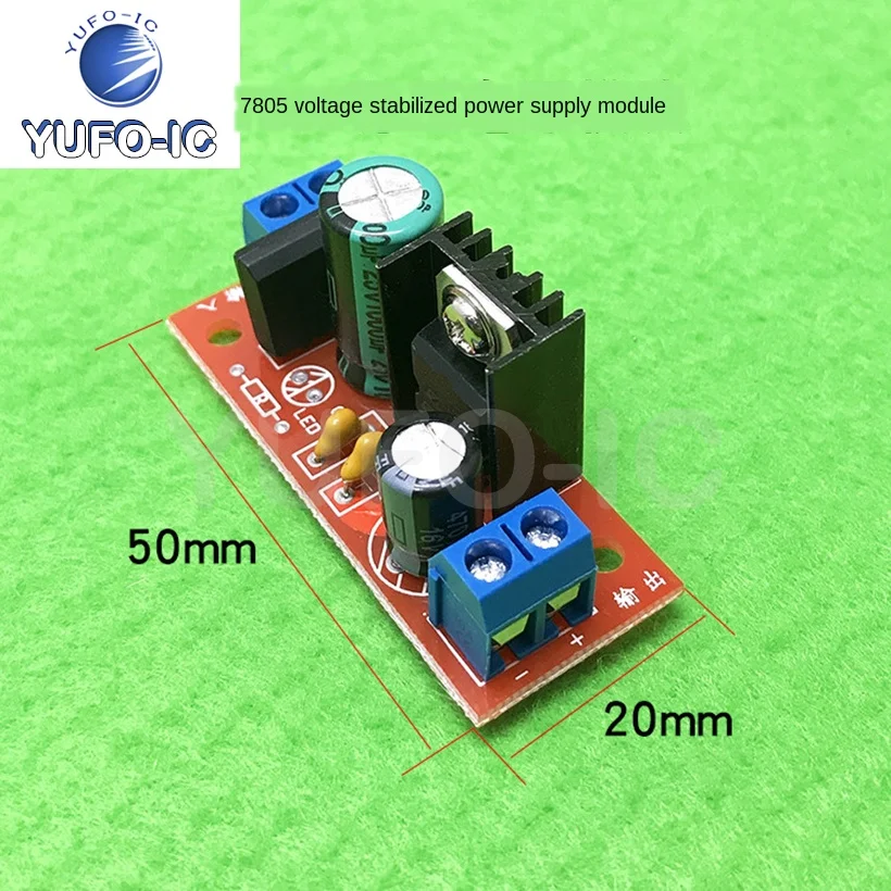 Free Ship 1PCS L7805 LM7805 Regulator Module 5V Stabilized Voltage Power Supply Module AC-DC Dual-Use