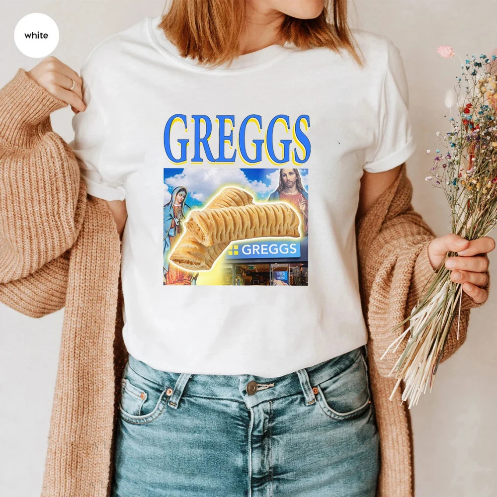 Greggs sausage roll tshirt tee funny meme T-shirt vintage fathers day t-shirt iconic Greggs prom t-shirt