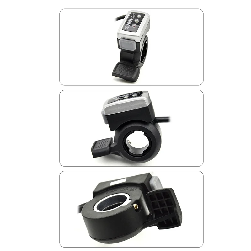 حار! الإبهام دواسة الوقود قبضة 160 مللي متر الذاتي قفل التبديل ل 22.3 مللي متر المقود ل سكوتر كهربائي #4