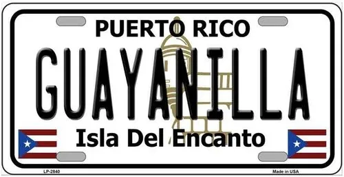 Guayanilla Puerto Rico License Plate / Sign / Plaque Aluminum