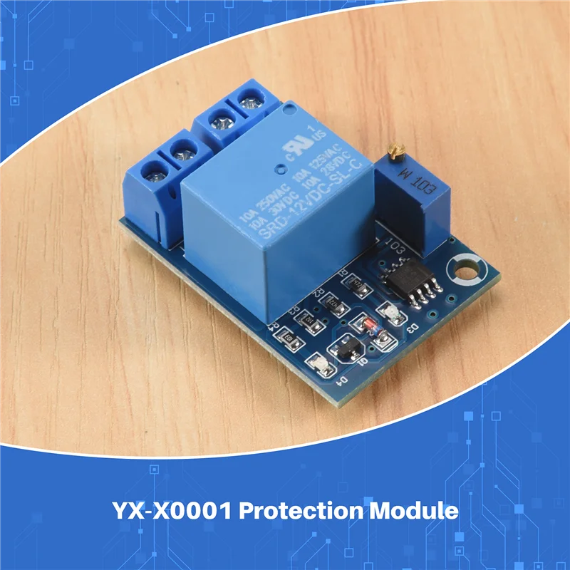 AED6-YX-X0001 DC 12V Battery Undervoltage Management Module Low Voltage Automatic Switch Recovery Protection Module