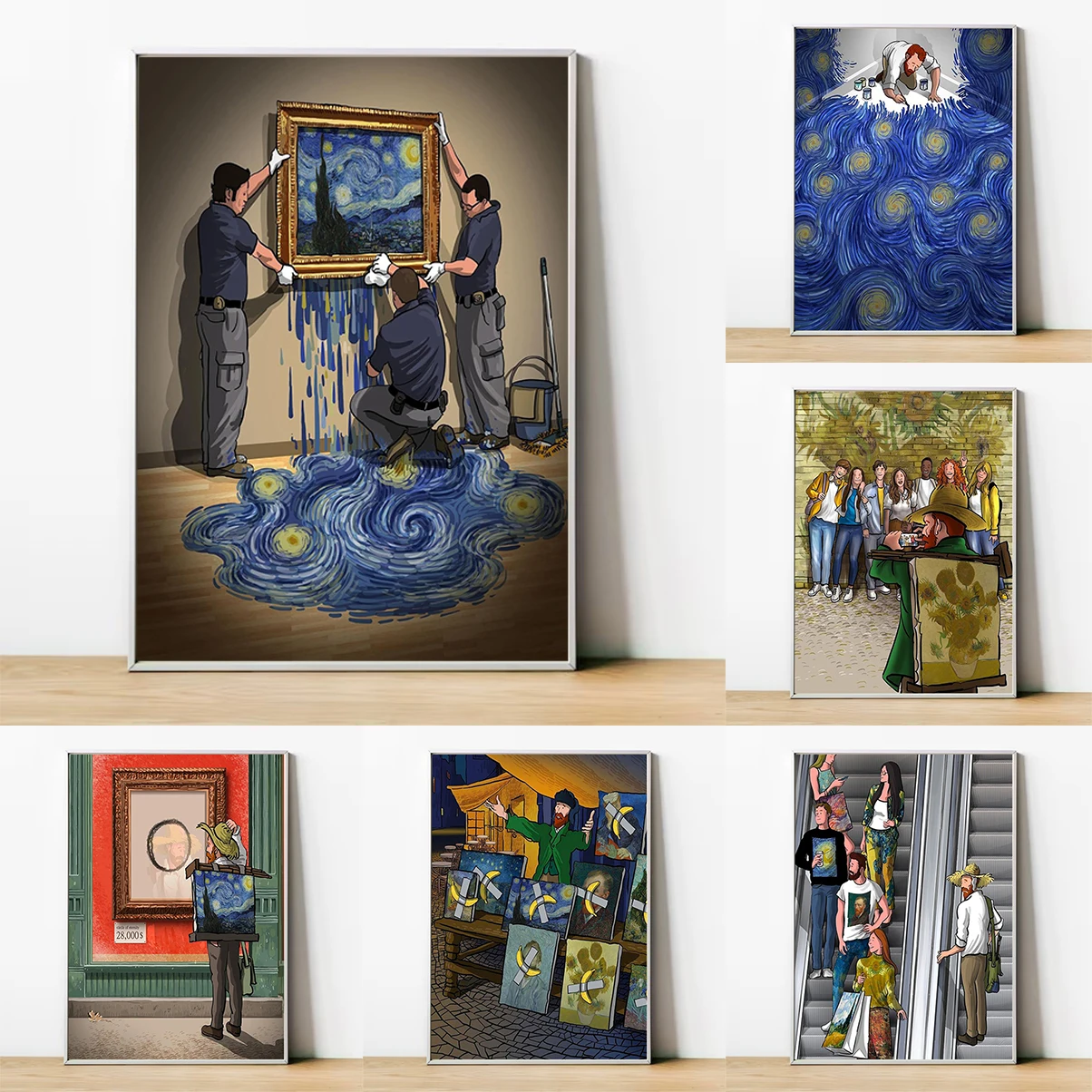 Абстрактный постер Ван Гога для игр и декора комнаты