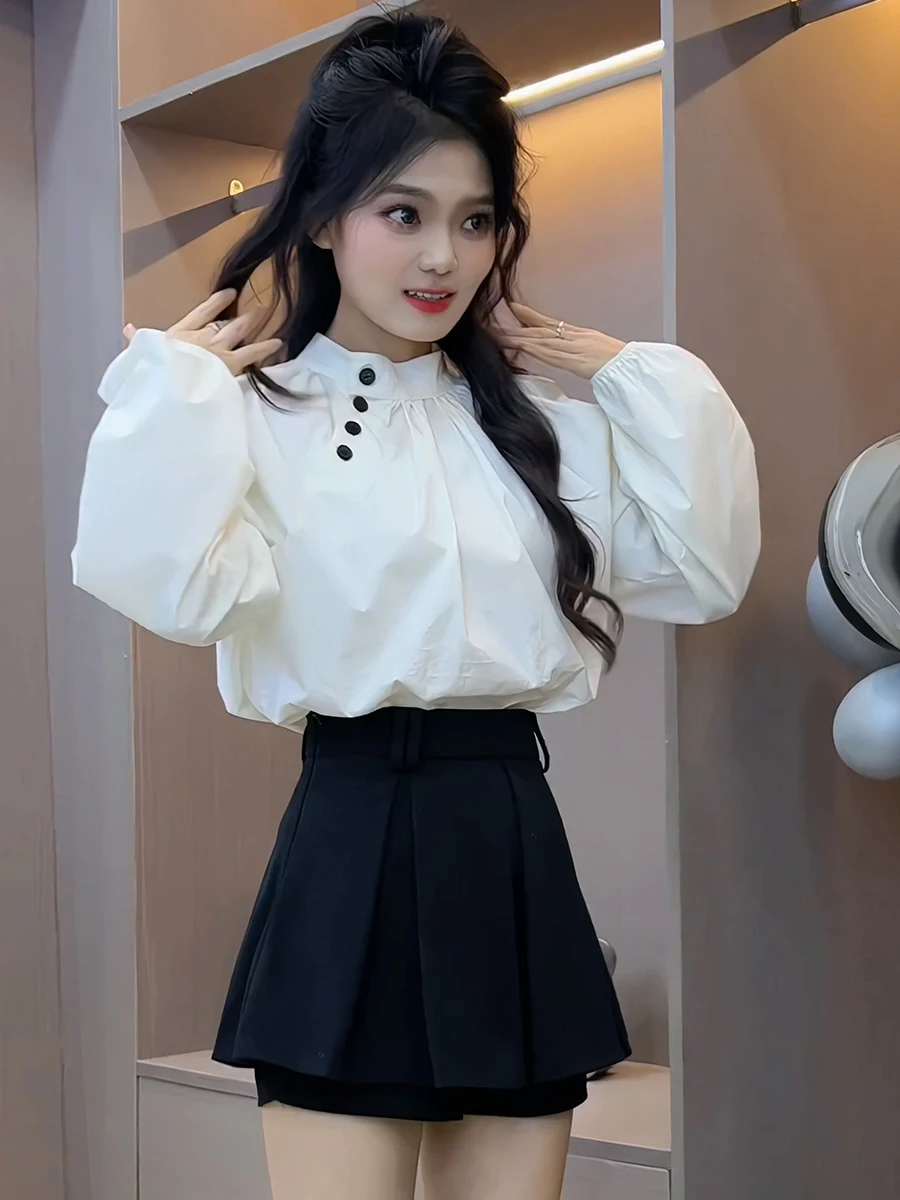 

Spring 2026 Women's Faion Set Sweet Sle irt Pleated Skirt Two-Piece Suite Anti-Aging High-End Feel Early Spring Outfit