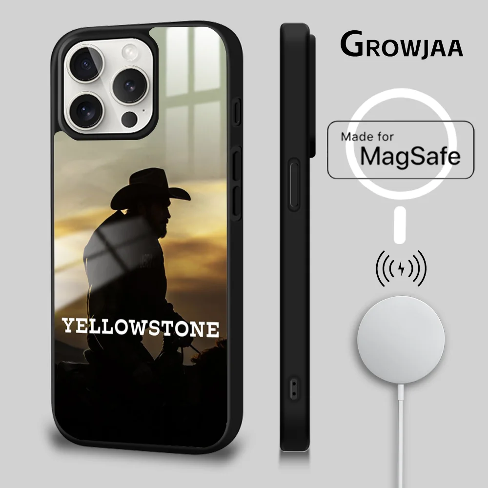 Y-Yellow S-Stones TV Show Phone Case For iPhone 16 15 14 13 12 11 Pro Max Plus Mini Magsafe Mirror Wireless Magnetic Cover