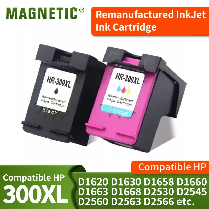 300 XL 300XL Premium Remanufactured Color InkJet Ink Cartridge for HP300XL For HP Deskjet D1660 D2530 D2545 D2560 F2430 F2440