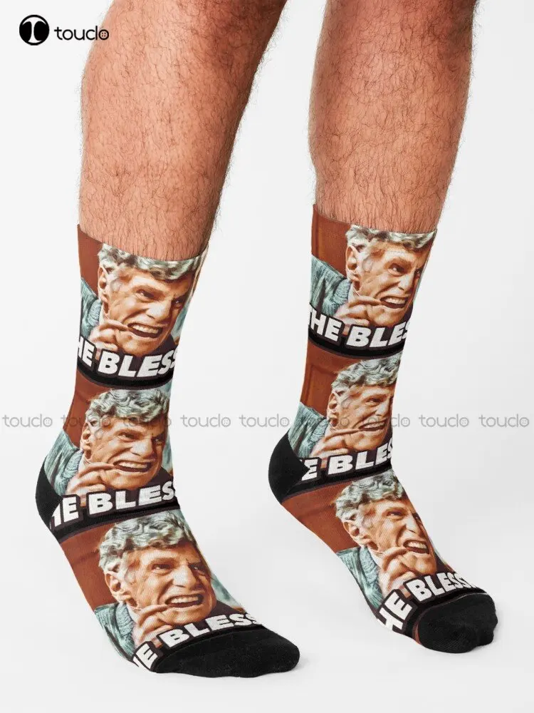 Uncle Lewis “The Blessing” - Christmas Vacation Socks Personalized Socks Street Skateboard Socks Creative Funny Socks Colorful