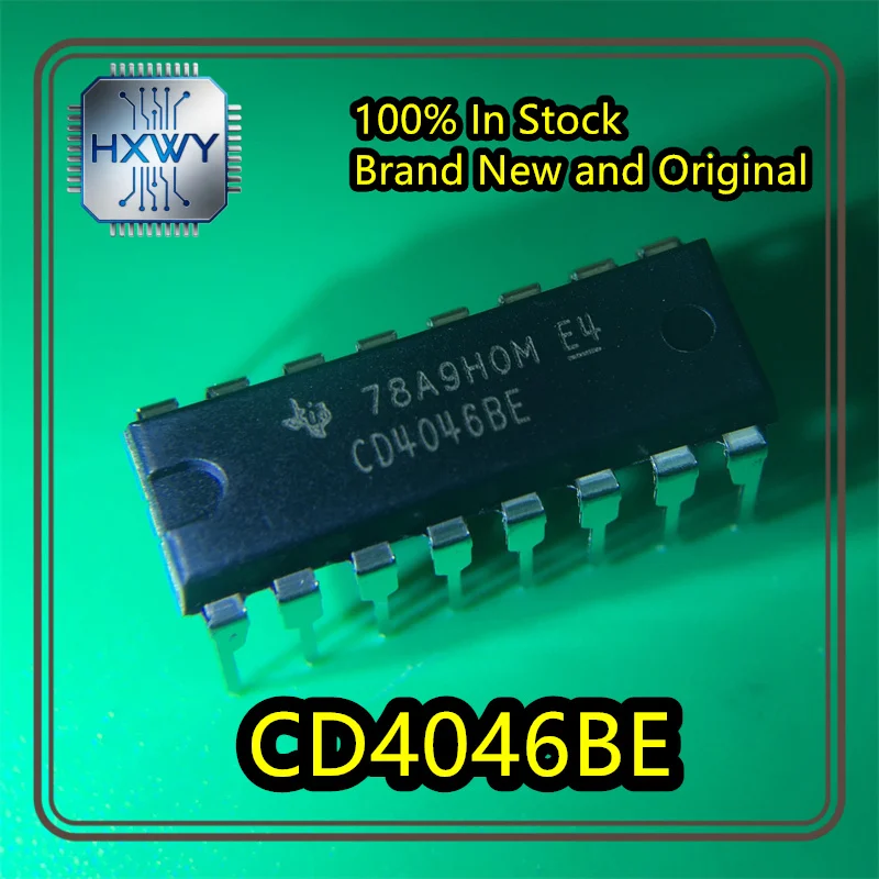 (10/50 pieces) CD4046BE CD4046 DIP-16 through-hole CMOS low-power phase-locked loop, brand new original stock, electronic chip.