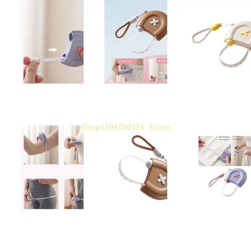 Flexible Measuring Tape with Hand Cord Self‑Retracting for Sewing & Daily Use Top Sale