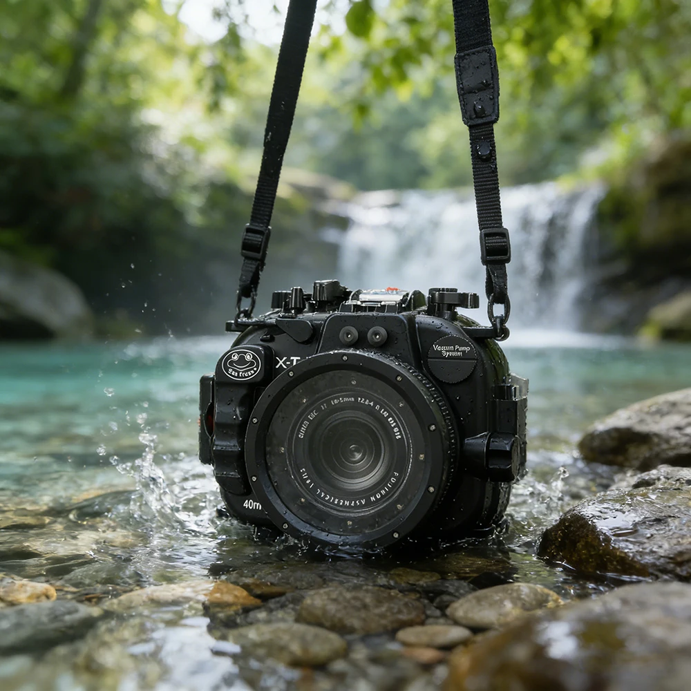 

Водонепроницаемый бокс Seafrogs 40 м для Fujifilm X-T2, совместим с объективами 16-50/16-55/18-55 мм, с уплотнительным кольцом и силиконовыми накладками, чехол для дайвинга