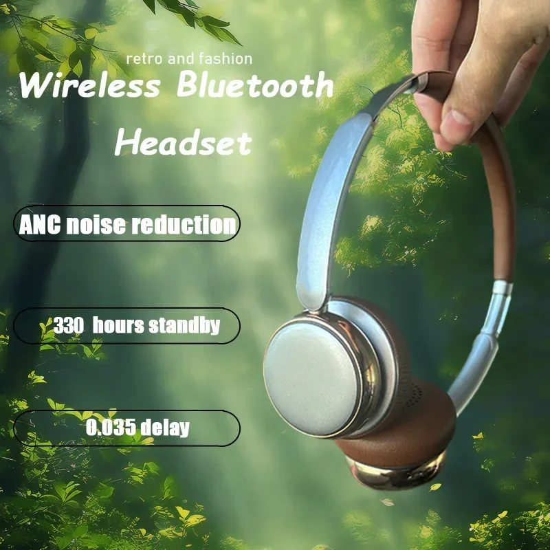 Newest Wireless Headset Sports Bluetooth Headphones 330H Standby Foldable ANC Noise Canceling Headphone For iPhone Xiaomi Huawei