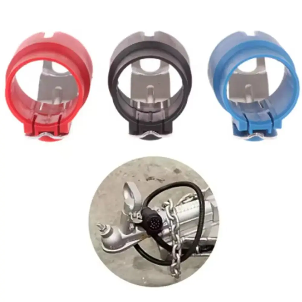 Round Design Trailer Plug Holder Weatherproof Dirt Resistant Trailer Connector Rigid Construction Universal Fit Plug Adapter