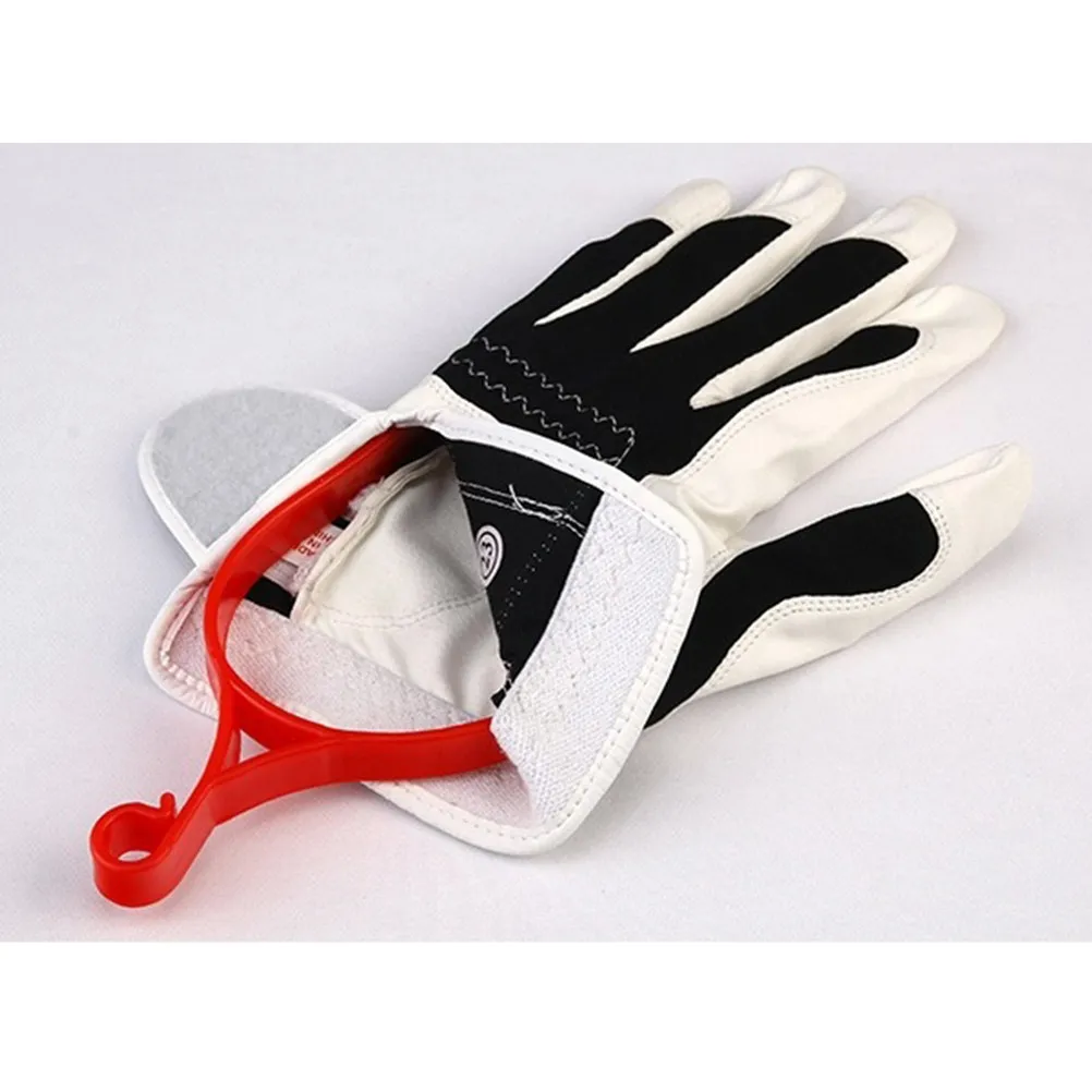 

4Pcs Golf Gloves Rack Hand Shape Plastic Glove Hanger Drying Frame Prevent Wrinkles Extend Glove Life Retaining Bracket Red