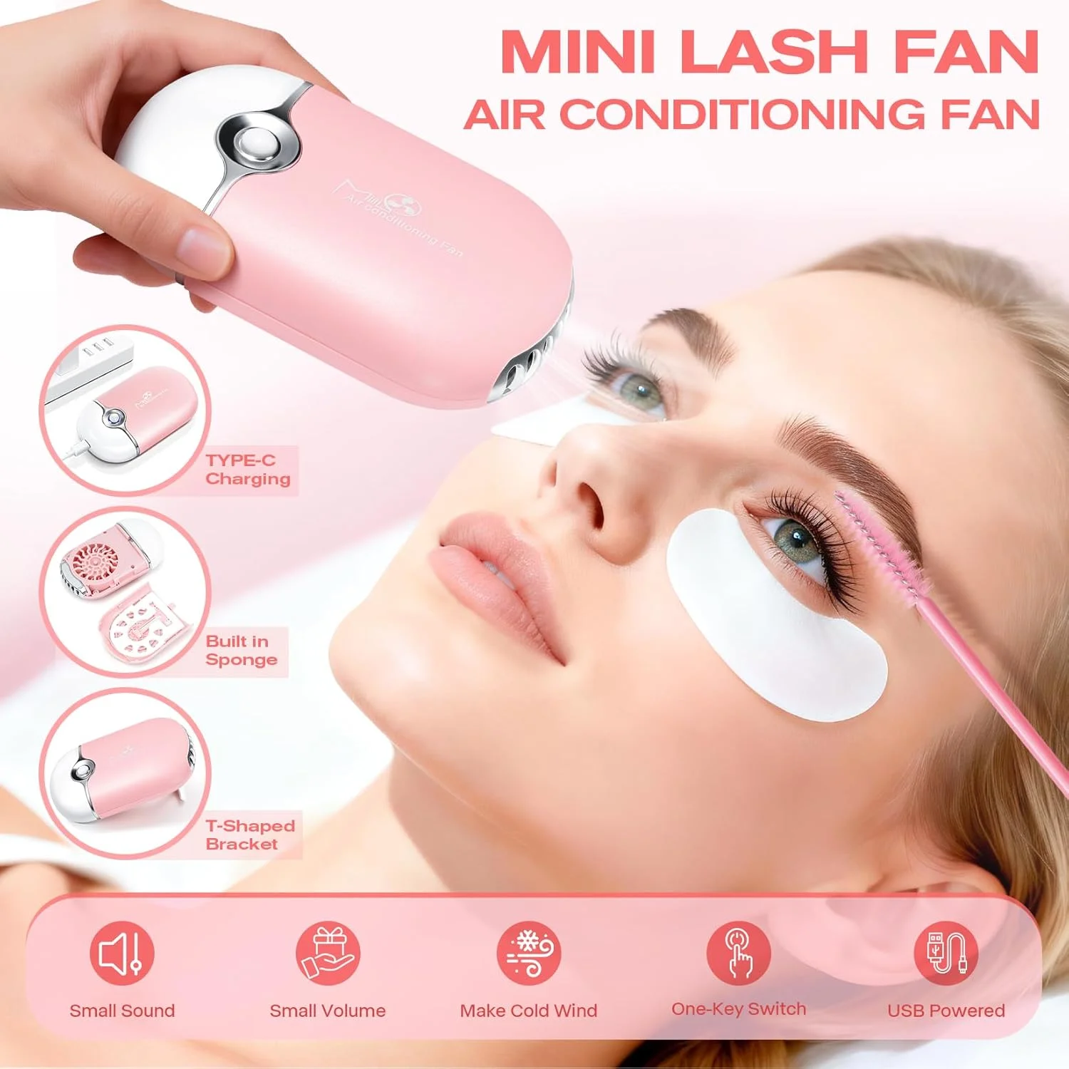 USB Mini Eyelashes Fan Grafting Eyelash Tool Lash Glue Quick-drying Eye Lash Extension Dedicated Dryer Blower Makeup Accessories