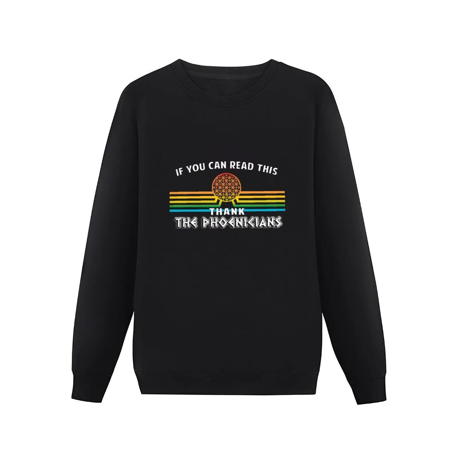 If you can read this, Thank the Phoenicians Pullover Hoodie anime clothes men's clothes men's clothing blouse new sweatshirts