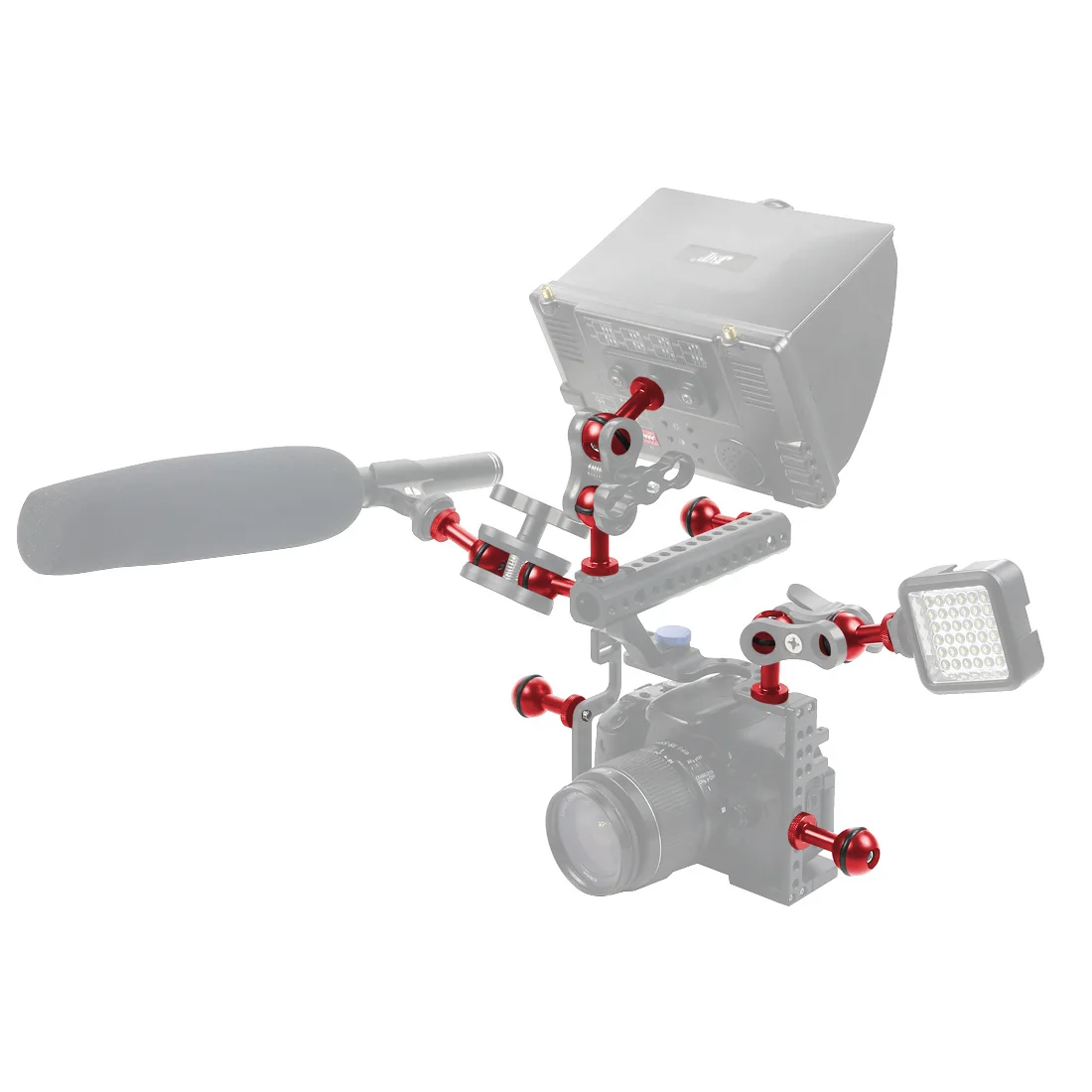 Bgning-parafuso de metal para câmera de ação, adaptador com cabeça de esfera ajustável de 1/4 polegadas para gopro 8, 7, 6, 5, 4, sjcam, akaso, ek7000, 4k