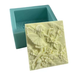 Silicone Soap Mold Flower Fairy Handmade Soap Molds Butterfly Cold Process Natural Soap Art Crafts Moulds Aroma Plaster DecoMold