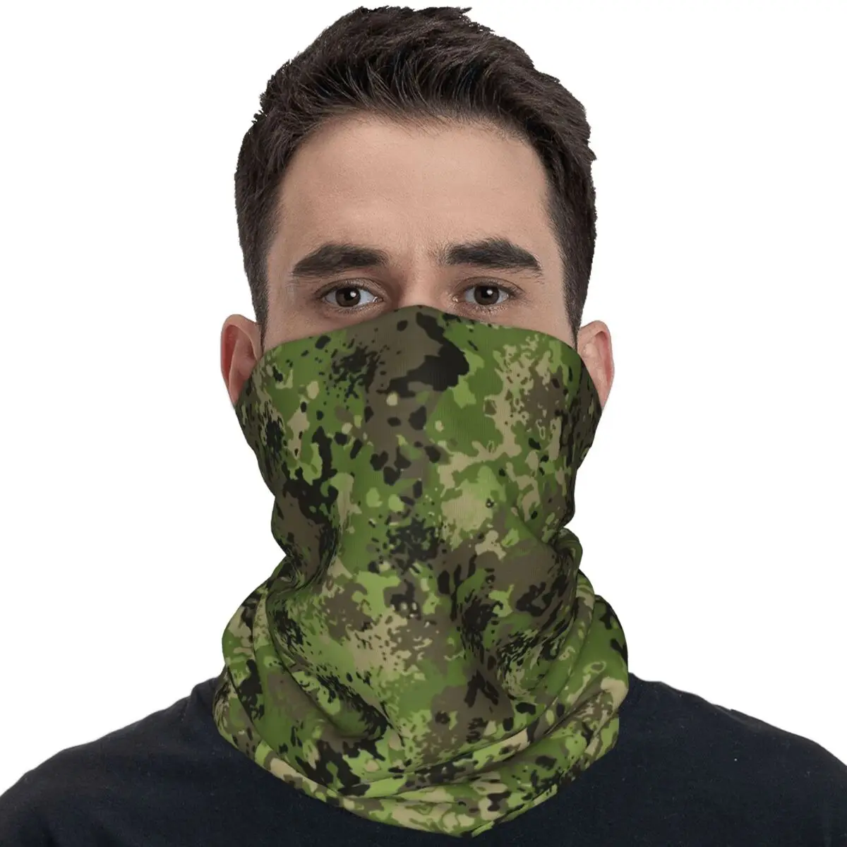 Flecktarn Camouflage Bandana Funny Balaclava Spring Hiking Camping Sun Protection Bicycle Mask Soft Motorcycle Face Cover Mask