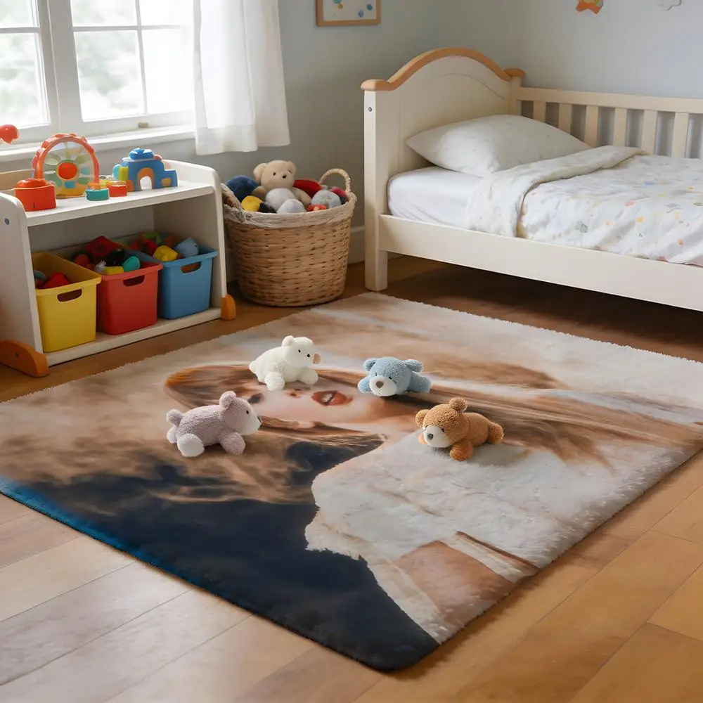 

Floor Mat Soft Flannel Rug Non-Slip Absorbent Mat for Bathroom Bedroom Home Decor TV The M-Mentalist