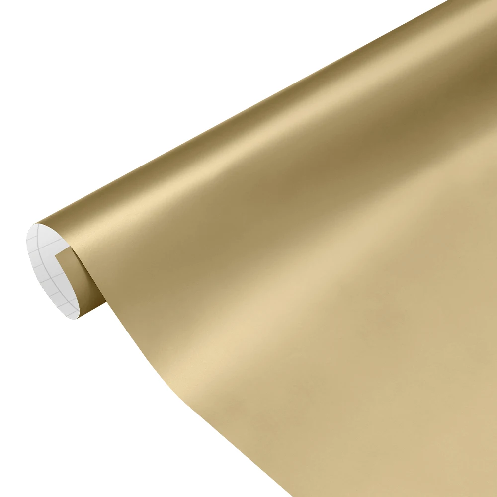 Car Vinyl Wrap Roll Film Matte Gold DIY Motorcycle Body Styling Decal Auto Interior Console Modification Film Air Release Cover view 5