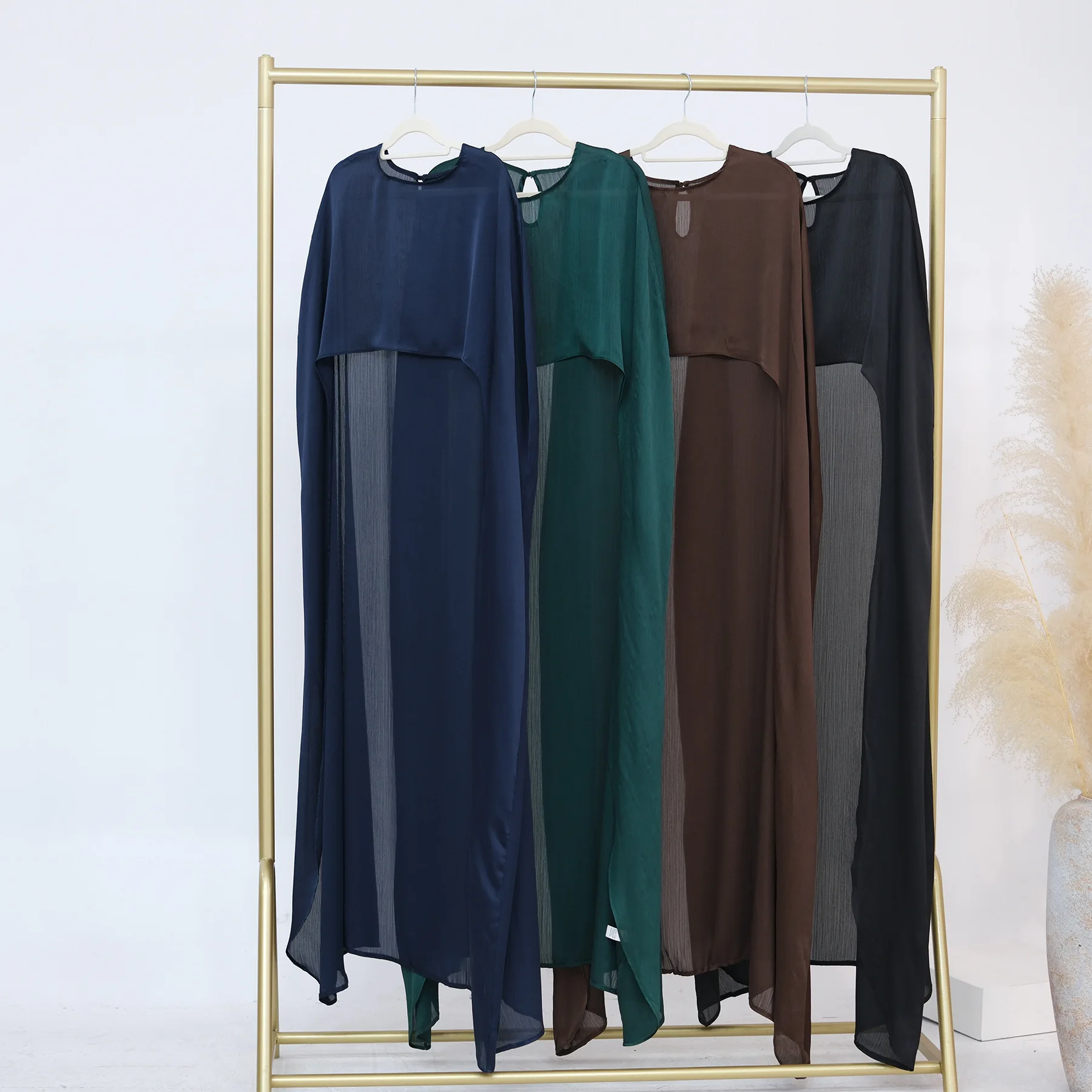 Loriya2025 Tiktok دبي تركيا الأذن شال أنيق رداء Lr920 2025 فستان إسلامي طويل رداء عباية رمضان دبي إسلام فاخر أنيق