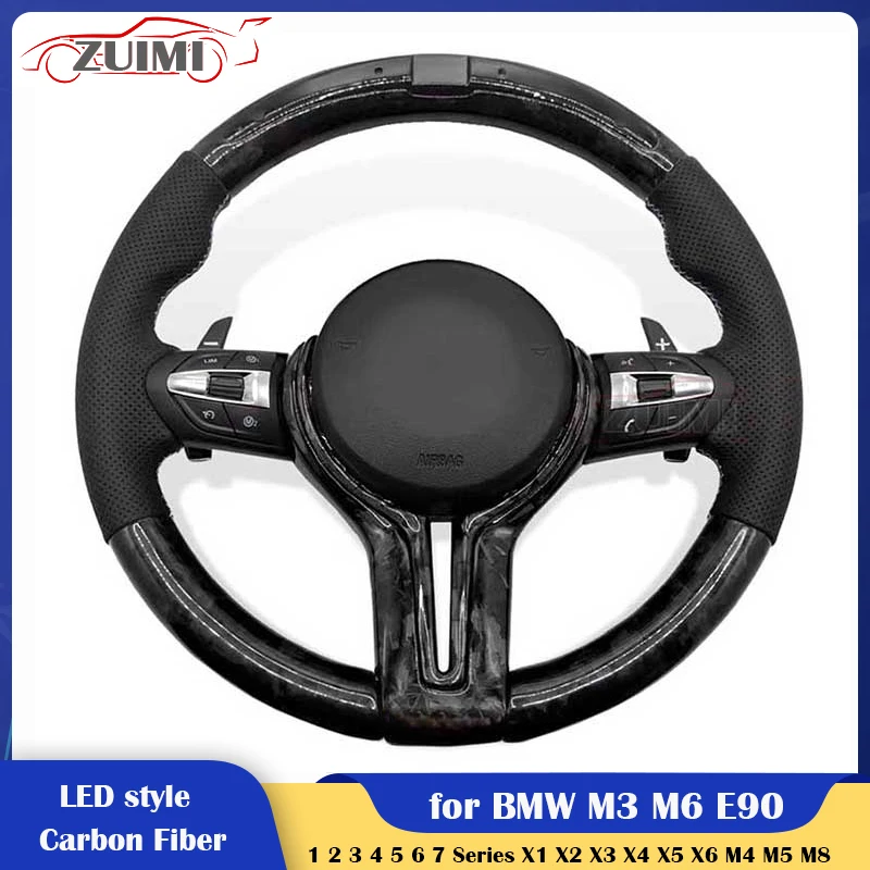 

M3 M6 E90 Real Forged Car Steering Wheel for BMW E90 E91 E92 E93 E70 E71 E72 E53 E89 E84 E92 E93 E81 E87 E82 E88 F10 F11 F18