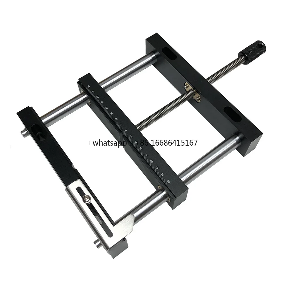 200*412mm Aluminium Fixture Flat Tongs Flat Tongs Vice Vise Screw Parallel-jaw Vice Plain Vise QGG For DIY Wood Metal Working