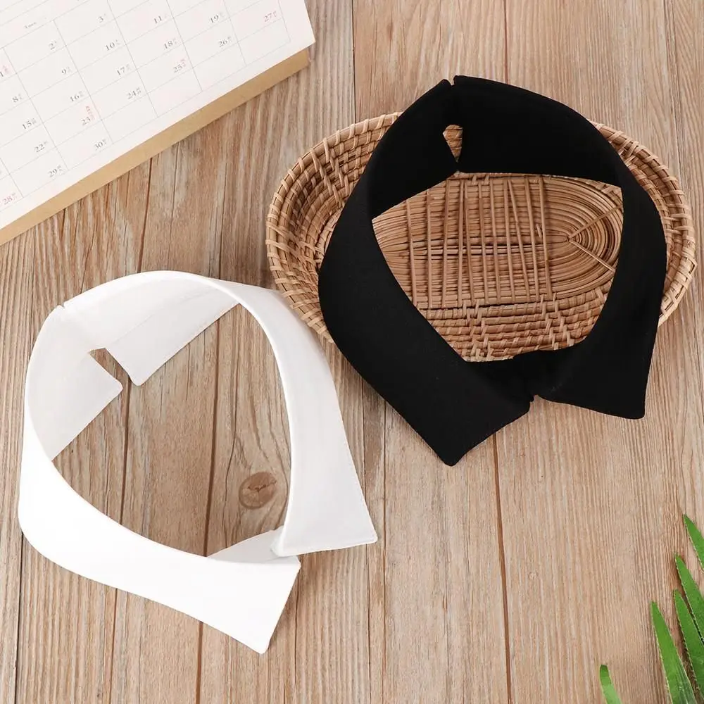 Women Men Detachable Lapel Cotton Blouse False Collar Shirt Fake Collar Clothes Accessories Classic