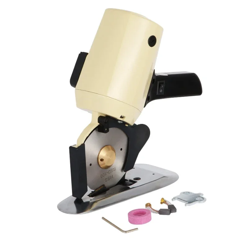 Electric Cloth Cutter 250W 4 Inch Blade Fabric Leather Electric Scissors Cutting Machine Octagonal Knife Electric Rotary Cutter